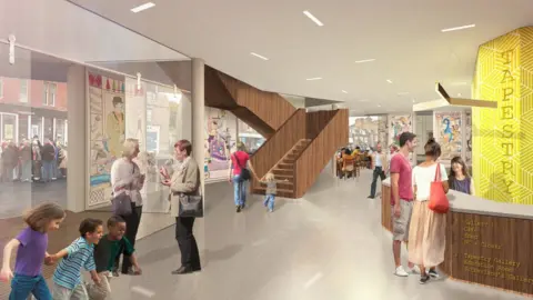 Scottish Borders Council Tapestry centre artist's impression