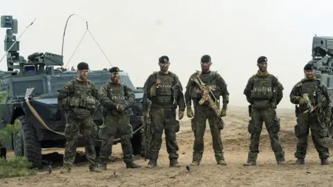 Reuters German troops of Nato's Enhanced Forward Presence battlegroup in Lithuania