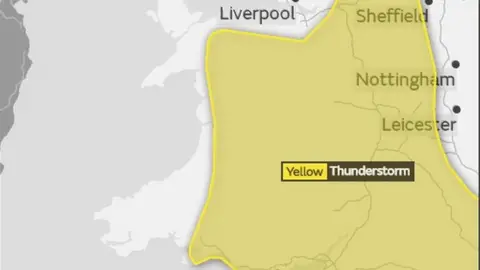 Met Office Weather warning for Wales