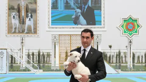 Reuters Turkmenistan's Deputy Prime Minister Serdar Berdymukhamedov is pictured during celebrations for a national holiday