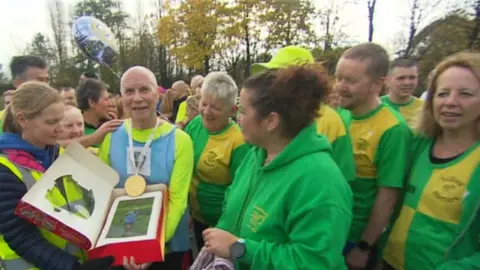 BBC Jim Hussey with runners