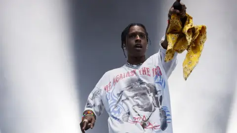 Getty Images ASAP Rocky on stage