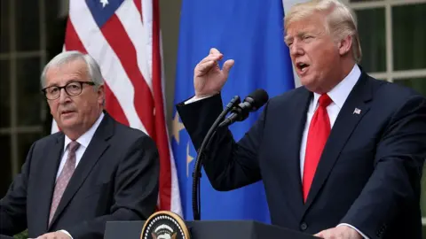 Getty Images Donald Trump and Jean-Claude Juncker