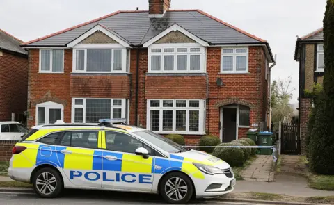 South Beds News Agency The crime scene at Aylesbury Road, Wendover