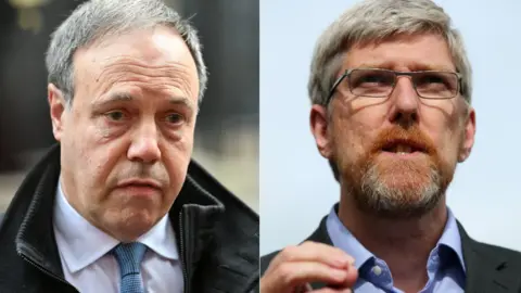 PA/Press Eye Nigel Dodds and John O'Dowd