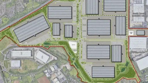 PAnnatoni A map of the development at the former Honda site