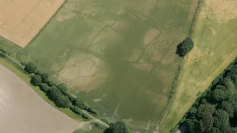 Historic England Cropmarks in field near Doncaster