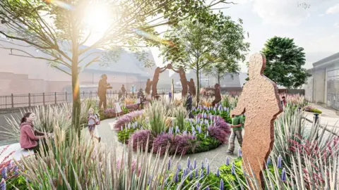 Guy Taylor Associates Shrovetide football sculptures