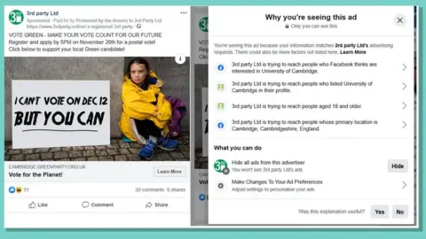 Facebook 3rd Party ad