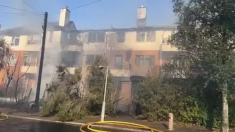 Simon Tuhill A fire at Balmoral Drive, Borehamwood