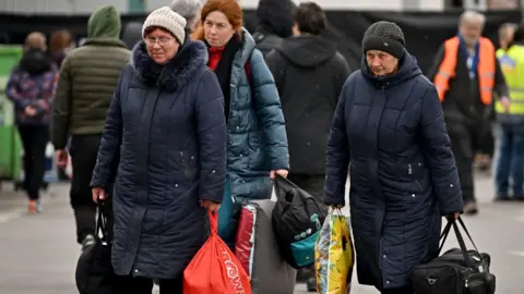 Getty Images Ukrainian refugees