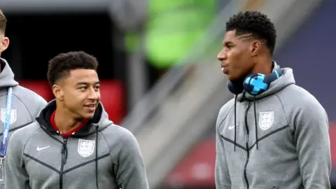 PA Jesse Lingard and Marcus Rashford
