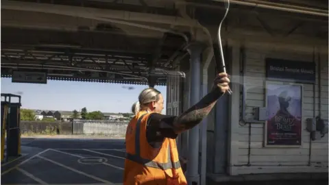 Getty Images Rail worker