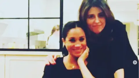 Silver Tree (Instagram) The duchess and Silver Tree pose for a photo.