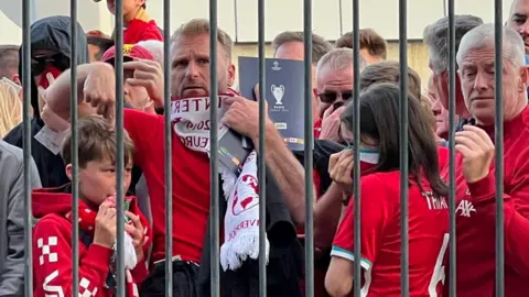 REUTERS Liverpool fans were initially blamed for the authorities' failures to handle large crowds arriving at the stadium