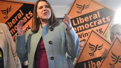 EPA Former Lib Dem leader Jo Swinson