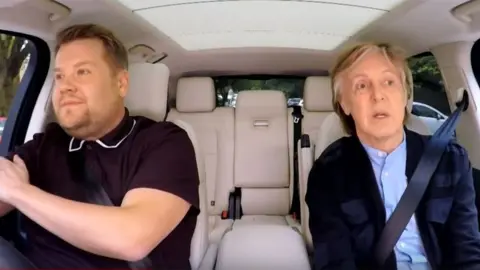 CBS/YouTube James Corden and Paul McCartney