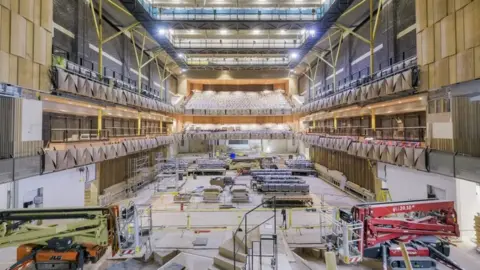 Bristol Beacon A photo of the concert hall as a construction site