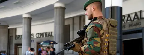 Reuters Security was tight around Brussels Central Station on Wednesday