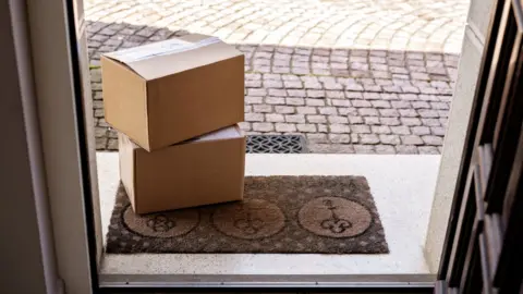 Getty Images Parcels on a doorstep