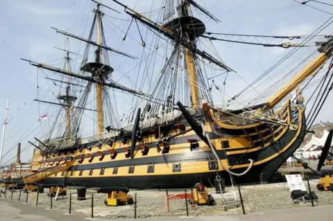 PA Media HMS Victory in Portsmouth, Hampshire