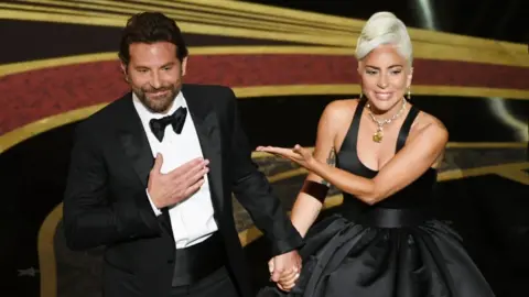 Getty Images Bradley Cooper and Lady Gaga