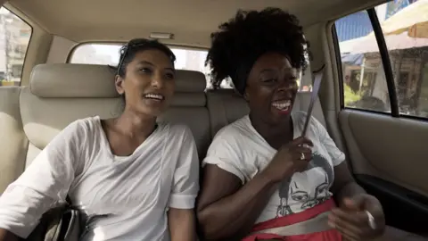 BBC/Studio Lambert Shameema and Natalie in Cambodia