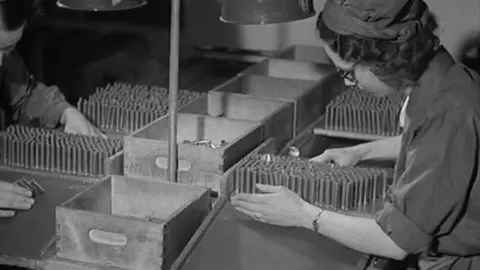 British Pathe Pictures Women at work in factory