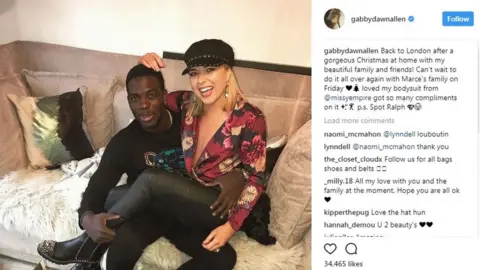 Instagram/Gabbydawnallen Marcel Somerville and Gabby Allen