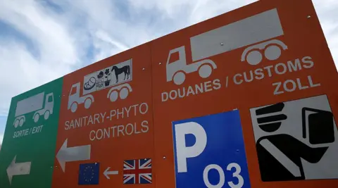Reuters Sign at Calais