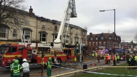 West Midlands Fire Service Scene of the fire