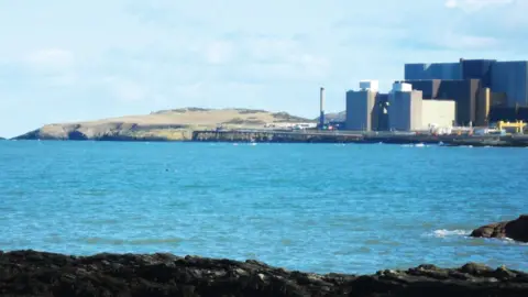 NWWT Decomissioned Wylfa from Cemlyn Bay