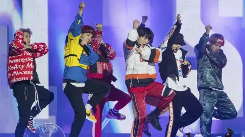 Getty Images K-pop band BTS performing