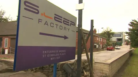 BBC Sleep Factory sign