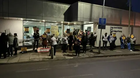 Cardiff picket line