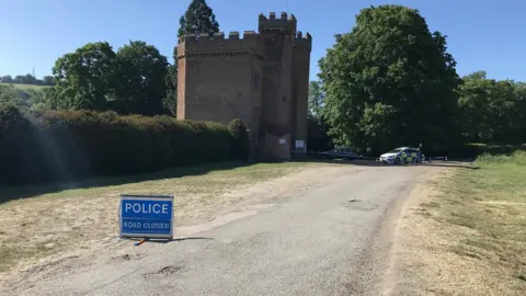 PA Media Police cordon @ Lullingstone Castle