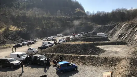 BBC scene of rave in quarry