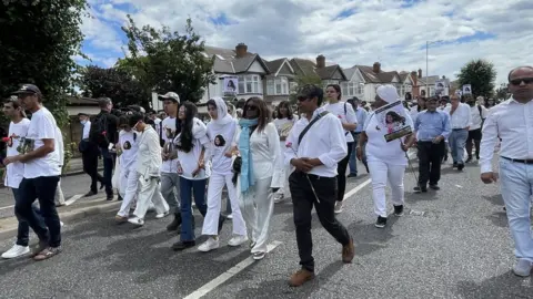 BBC Family march at vigil