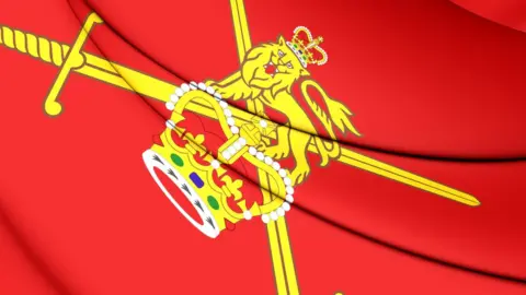 Getty Images The British Army crest on a flag