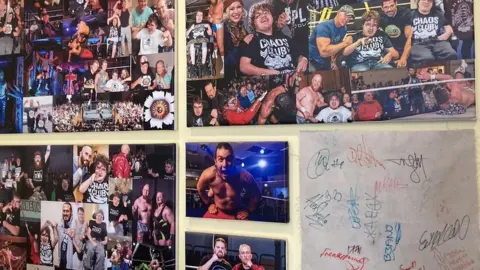 Ruth Rowland Photos of Isaac on his wall
