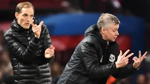 Chelsea boss Thomas Tuchel and Man Utd manager Ole Gunnar Solskjaer