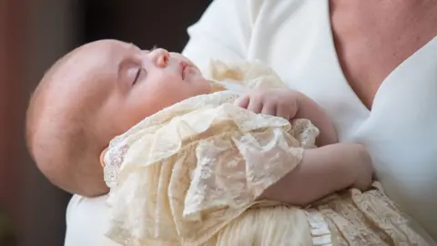 PA Prince Louis at his christening