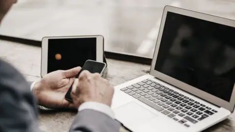 Getty Images Laptop, phone