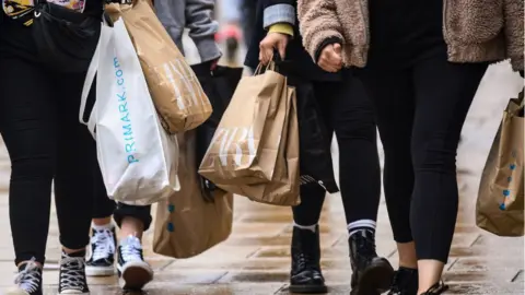 Getty Images Shoppers in Edinburgh