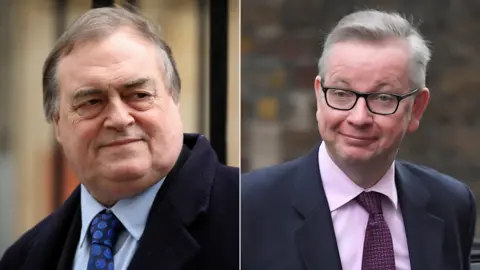 Getty / Reuters Lord Prescott and Michael Gove