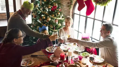 Getty Images Christmas family gathering