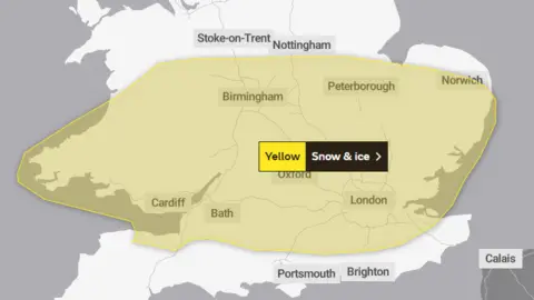 Met Office Met Office weather warning map