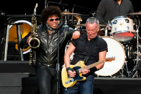 Getty Images Jake Clemons and Bruce Springsteen