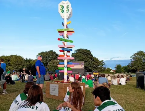 Guernsey2023 Island Games signpost