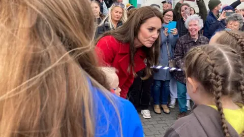 The visit comes as Kensington Palace said there were no plans for Prince William to have an investiture "anything like" his father's